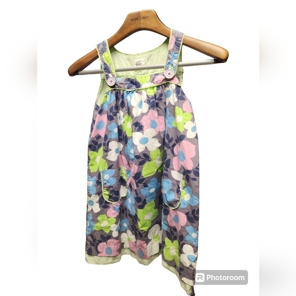 Mini Boden Floral  Pinafore sz. 7-8